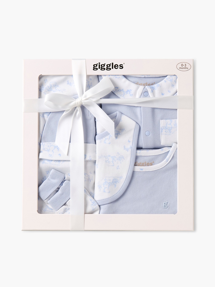 Set of 6 Clothing Gift Set with Bear Print