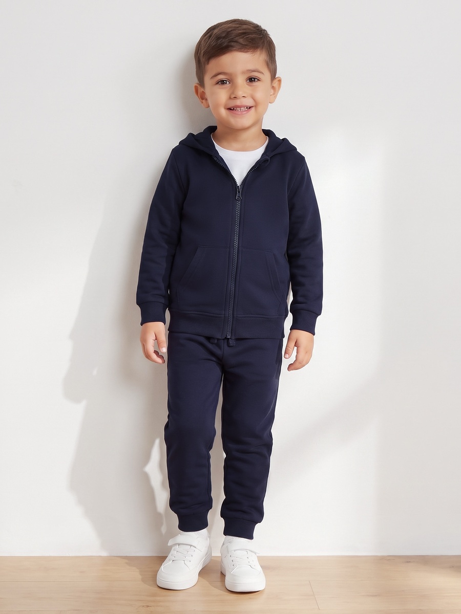 Boys School Set with Hooded Sweatshirt and Joggers