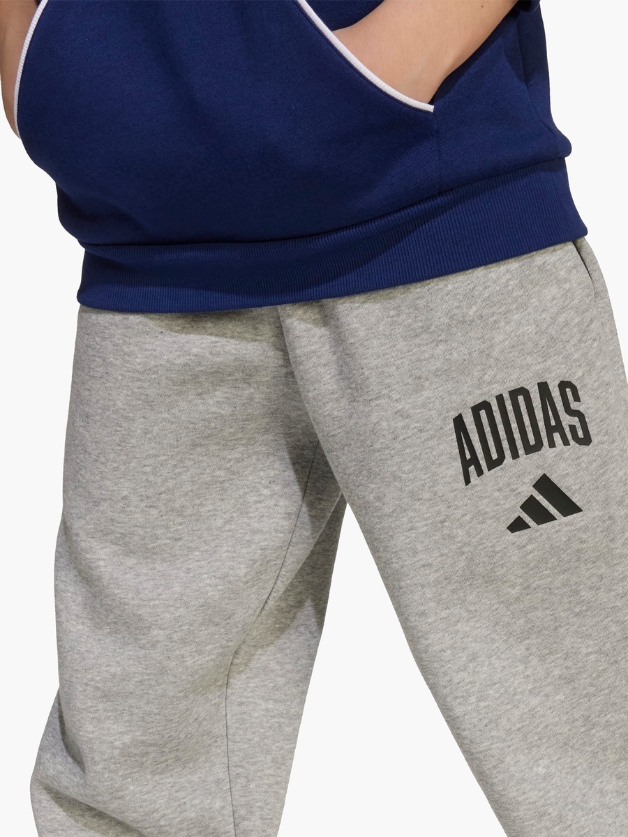 Boys Track Pants with Logo Print and Elasticated Drawstring