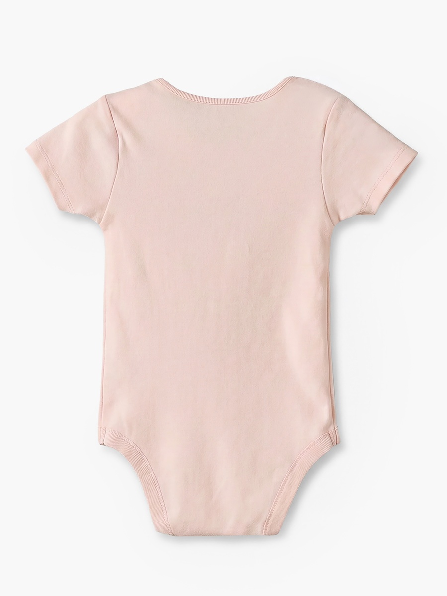 Pack of 3 Cotton Round Neck Long Sleeves Bodysuit with Short Sleeves