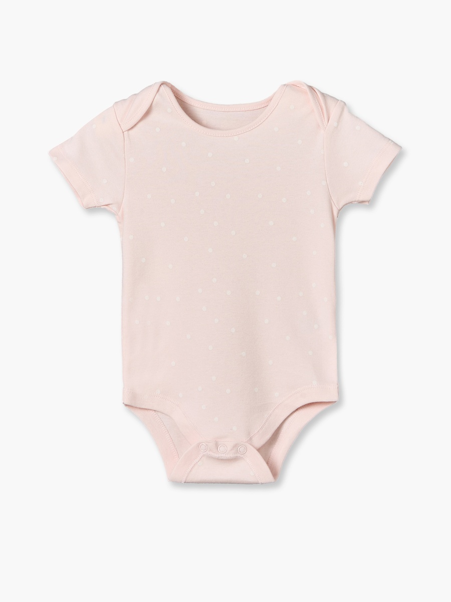Pack of 5 Cotton Crew Neck Short Sleeves Bodysuit with Assorted Print