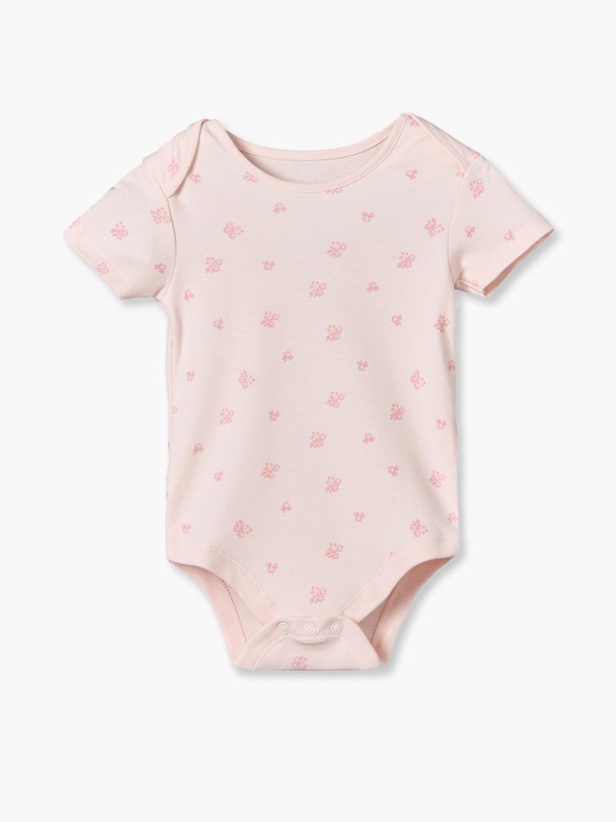 Pack of 5 Cotton Crew Neck Short Sleeves Bodysuit with Assorted Print