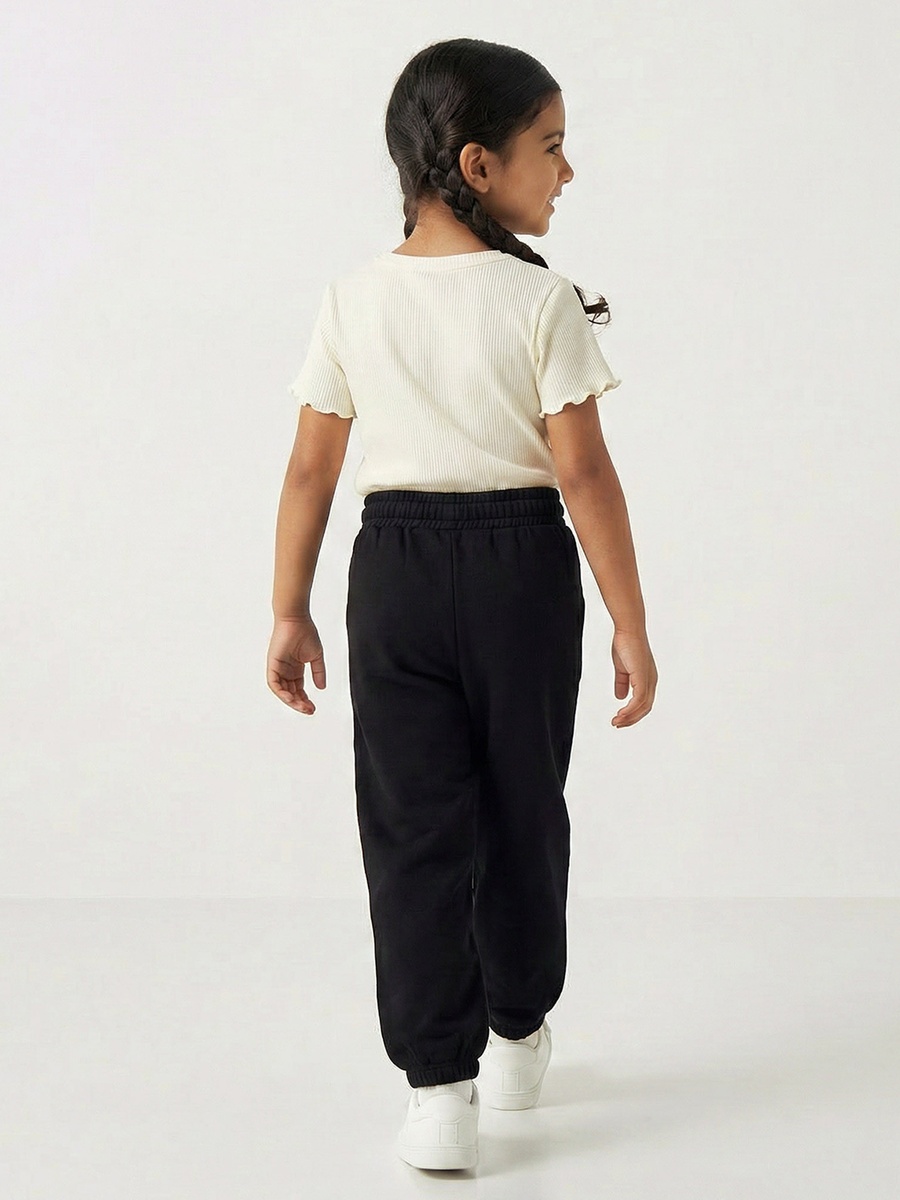 Pack of 2 Elasticated Drawstring Waist Joggers with Pockets