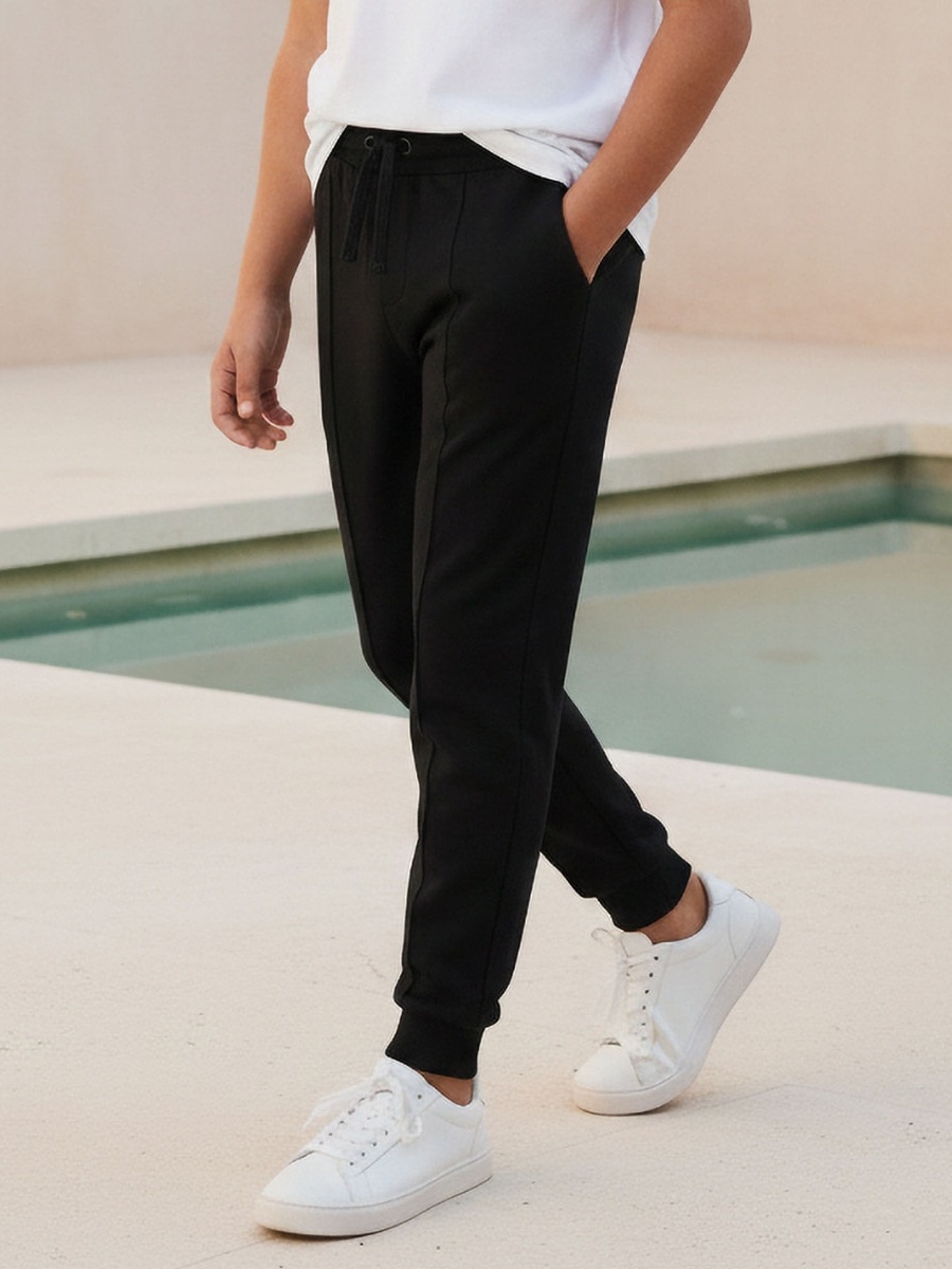 Elasticated Drawstring Joggers with Pockets