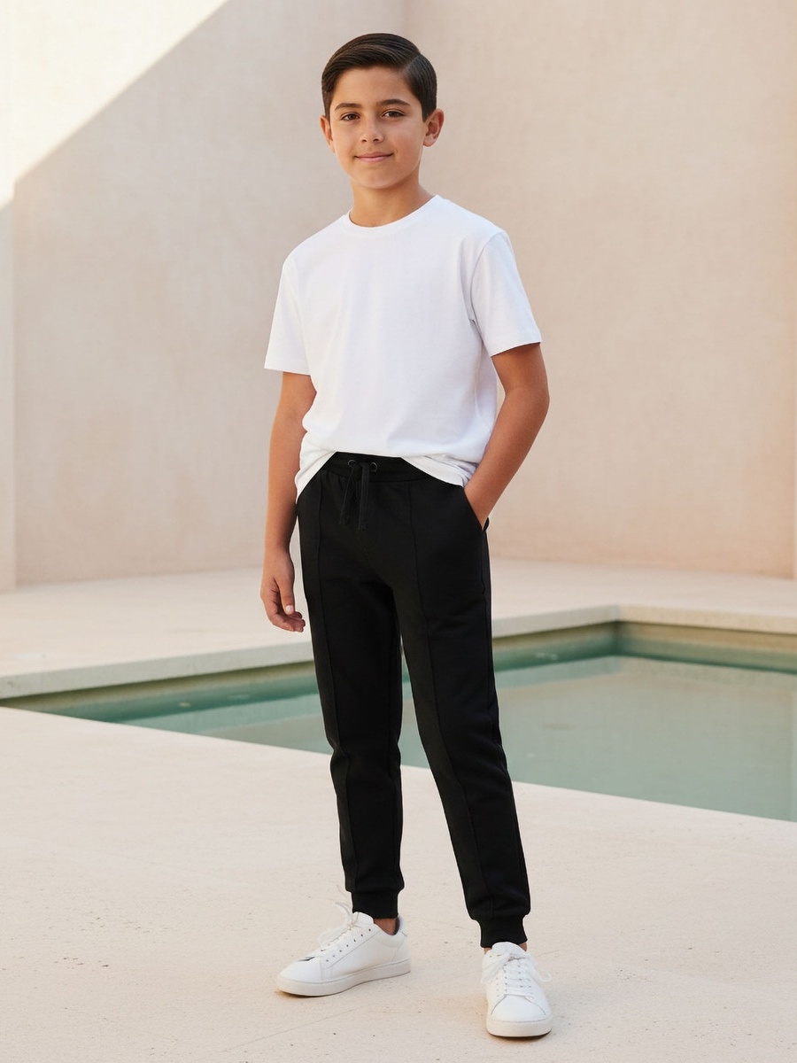 Elasticated Drawstring Joggers with Pockets