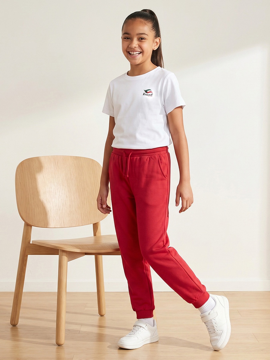 Solid Joggers with Drawstring Closure and Pockets