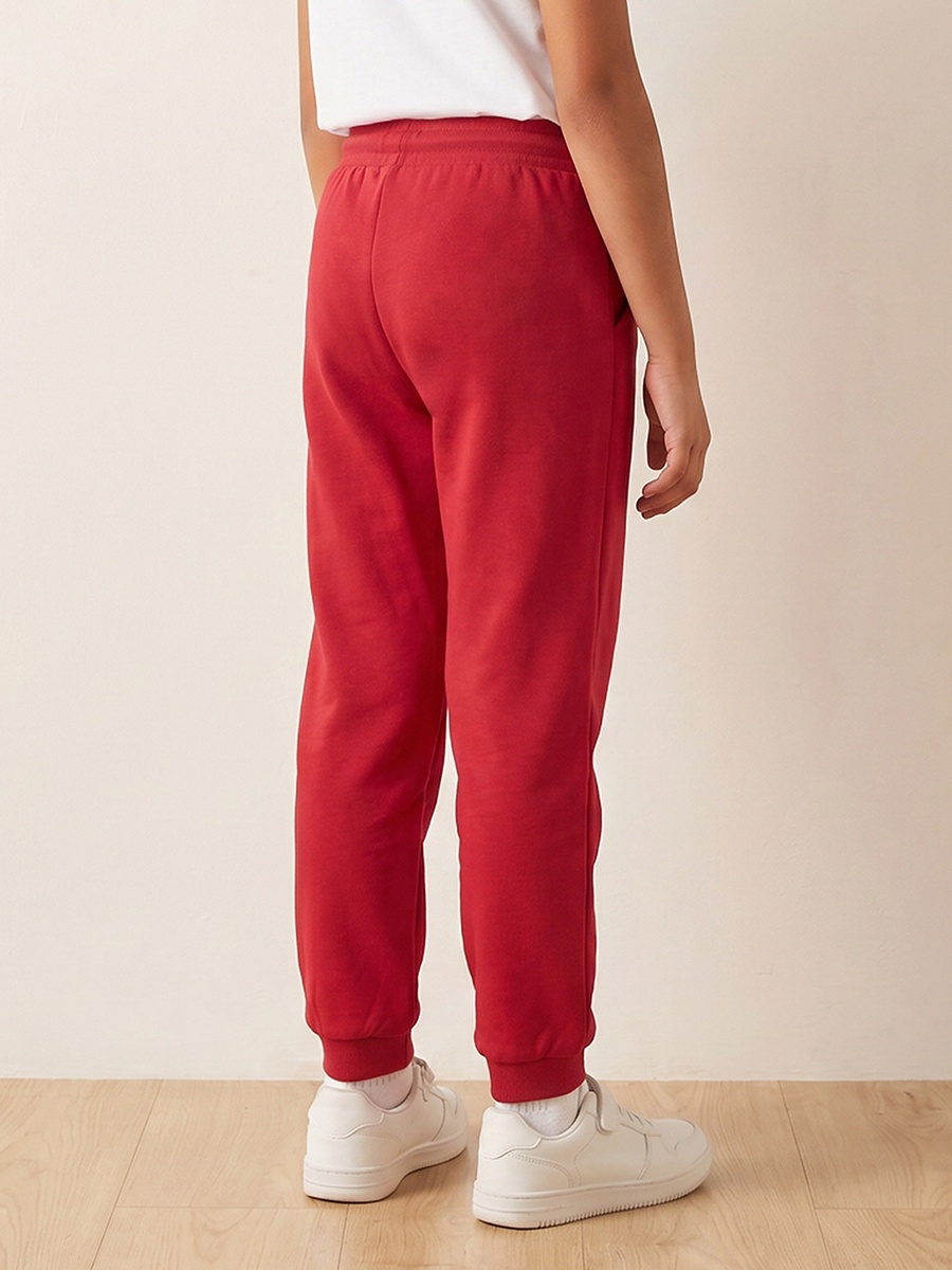 Solid Joggers with Drawstring Closure and Pockets