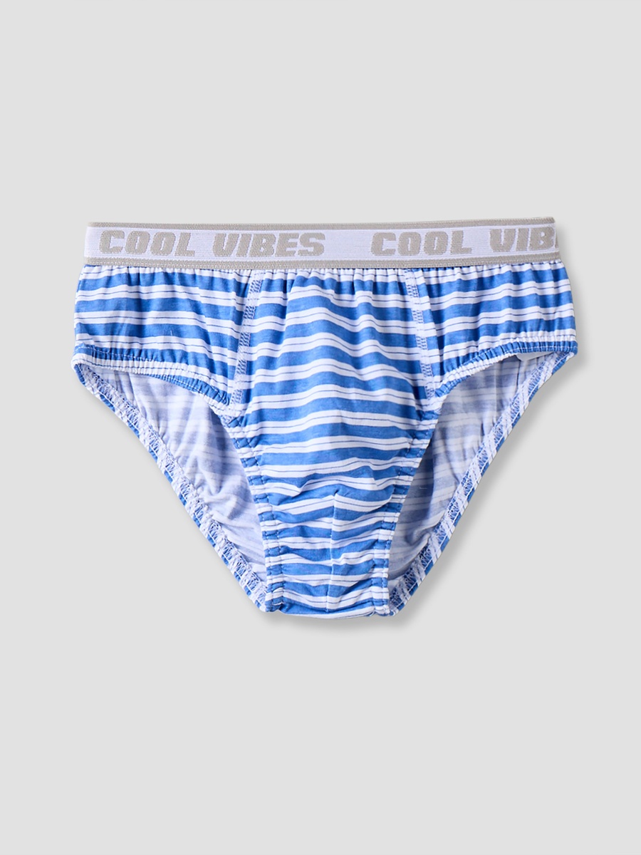 Pack of 5 Cotton Briefs with Striped Design