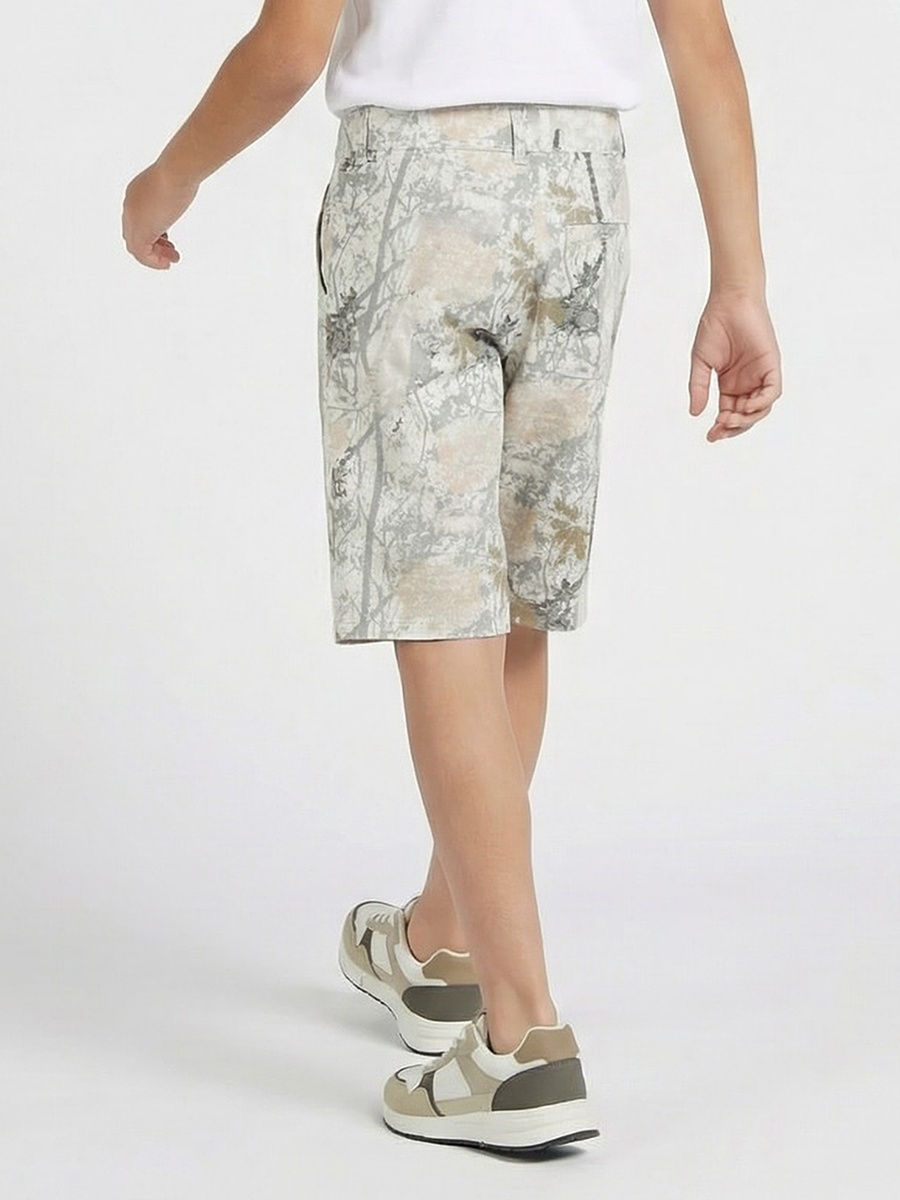 Buttoned Waist Shorts with Pockets