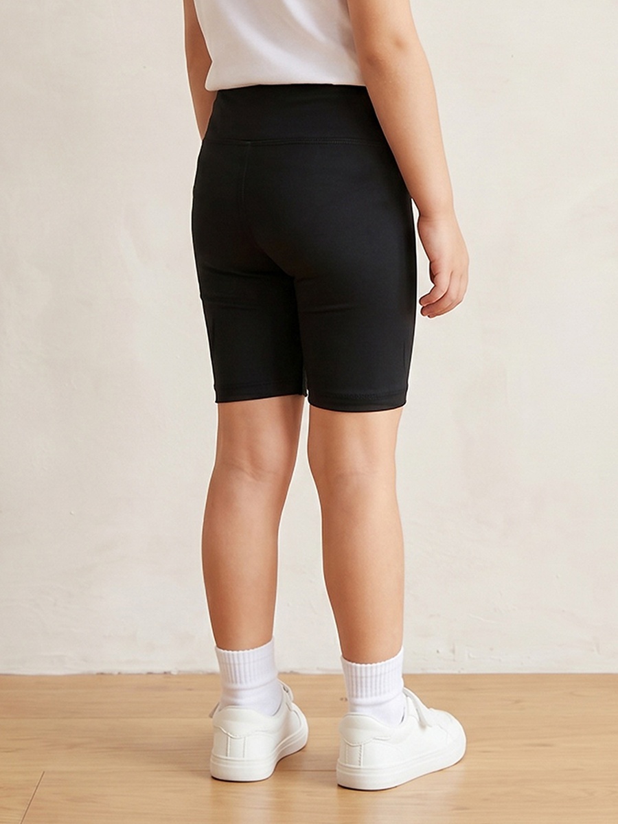 Knee Length Elastic Waist Shorts