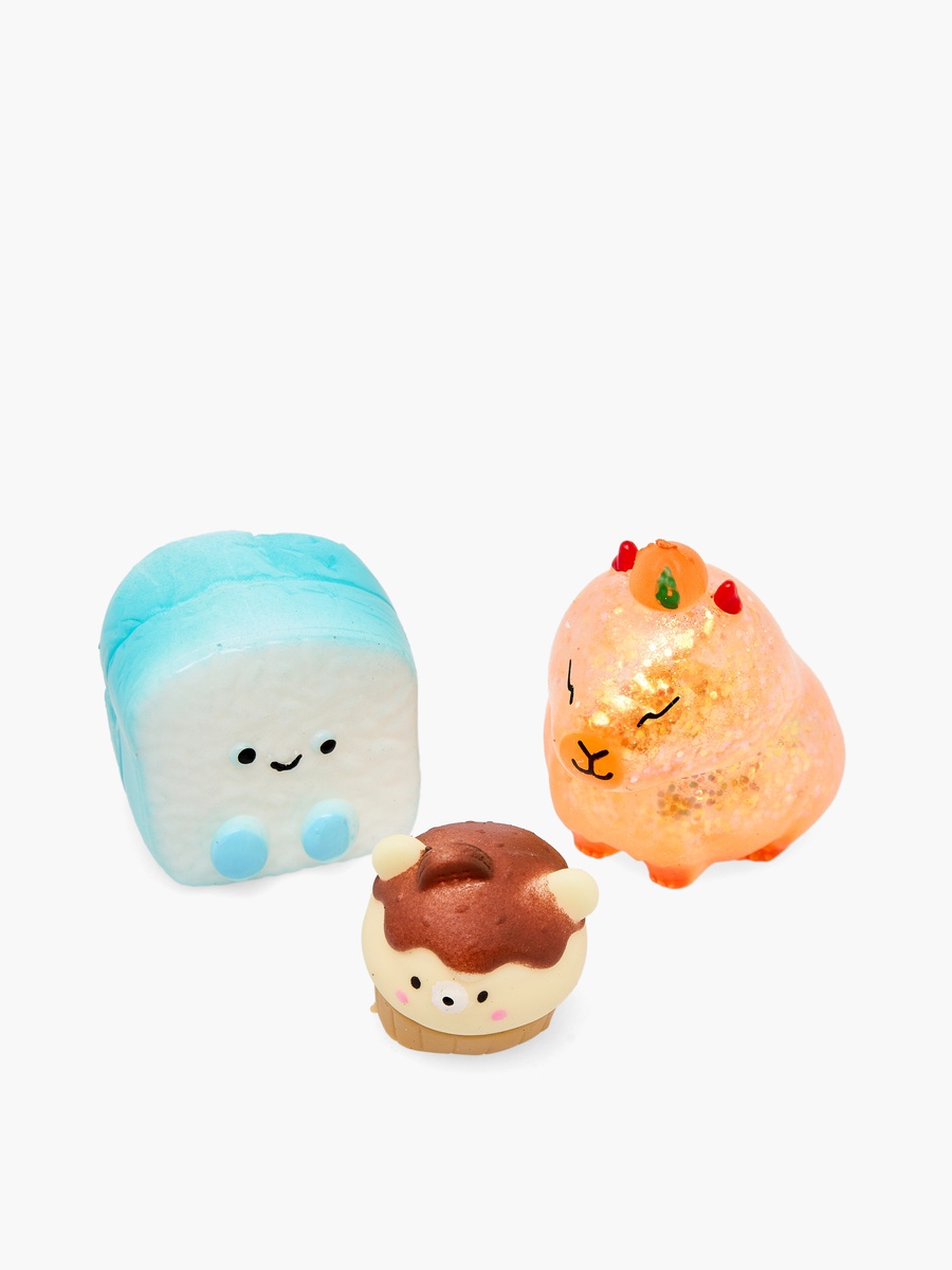 Squishy and Scribble Stationery Set with Pen, Eraser, Squishies and Notebook - 6-Piece