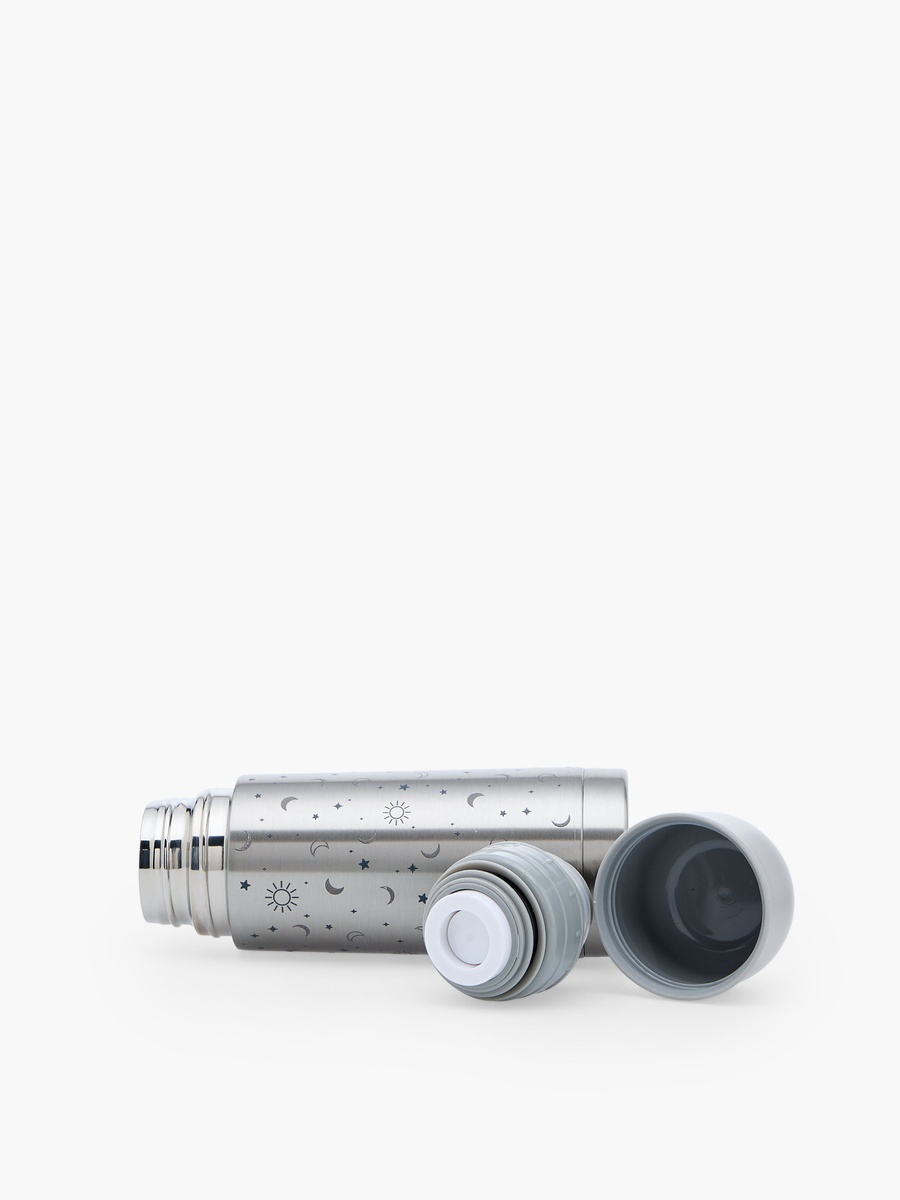 Celestial Print Stainless Steel Thermos Flask with Wide Mouth and Vacuum Insulation - 350 ml