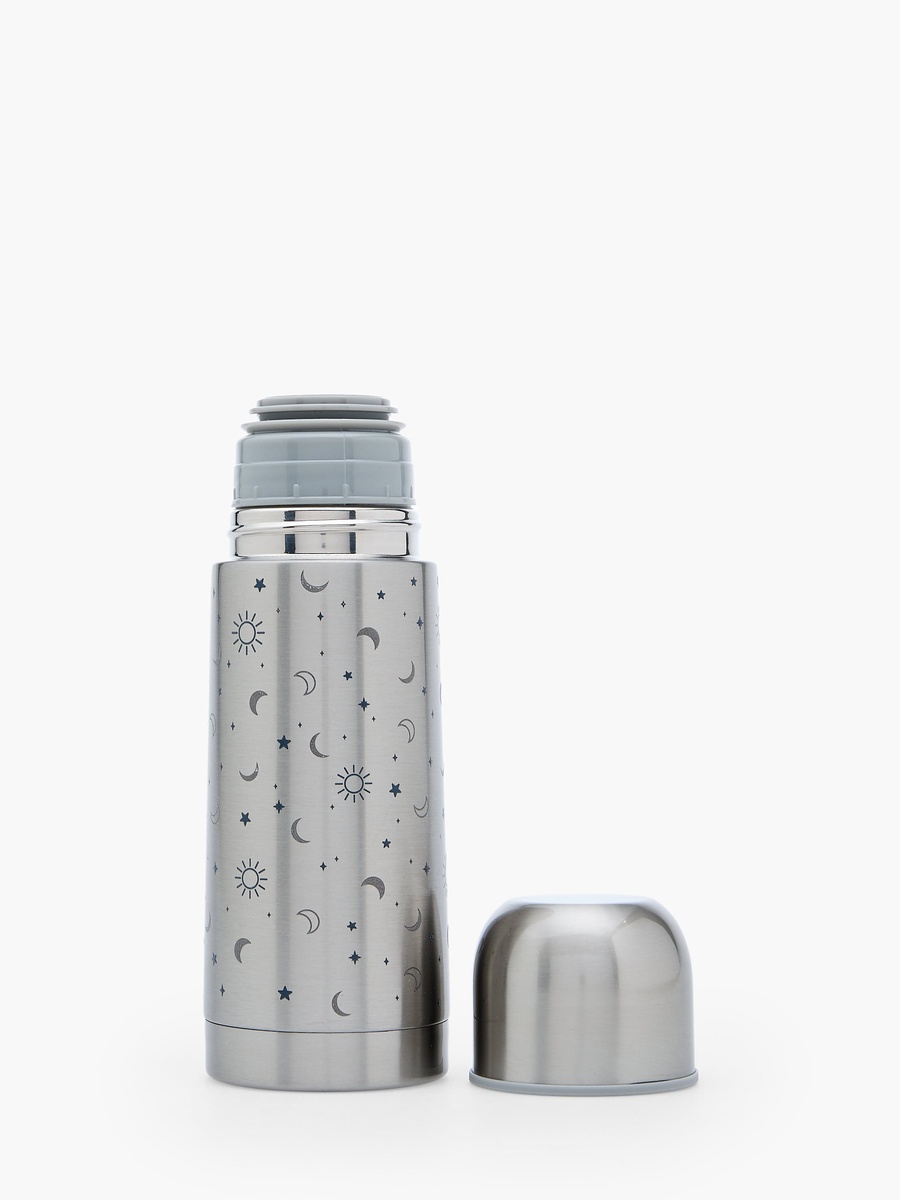 Celestial Print Stainless Steel Thermos Flask with Wide Mouth and Vacuum Insulation - 350 ml