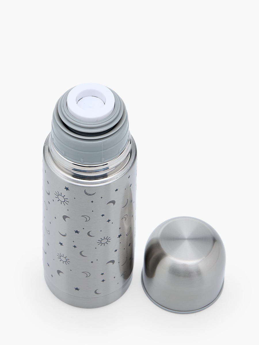 Celestial Print Stainless Steel Thermos Flask with Wide Mouth and Vacuum Insulation - 350 ml