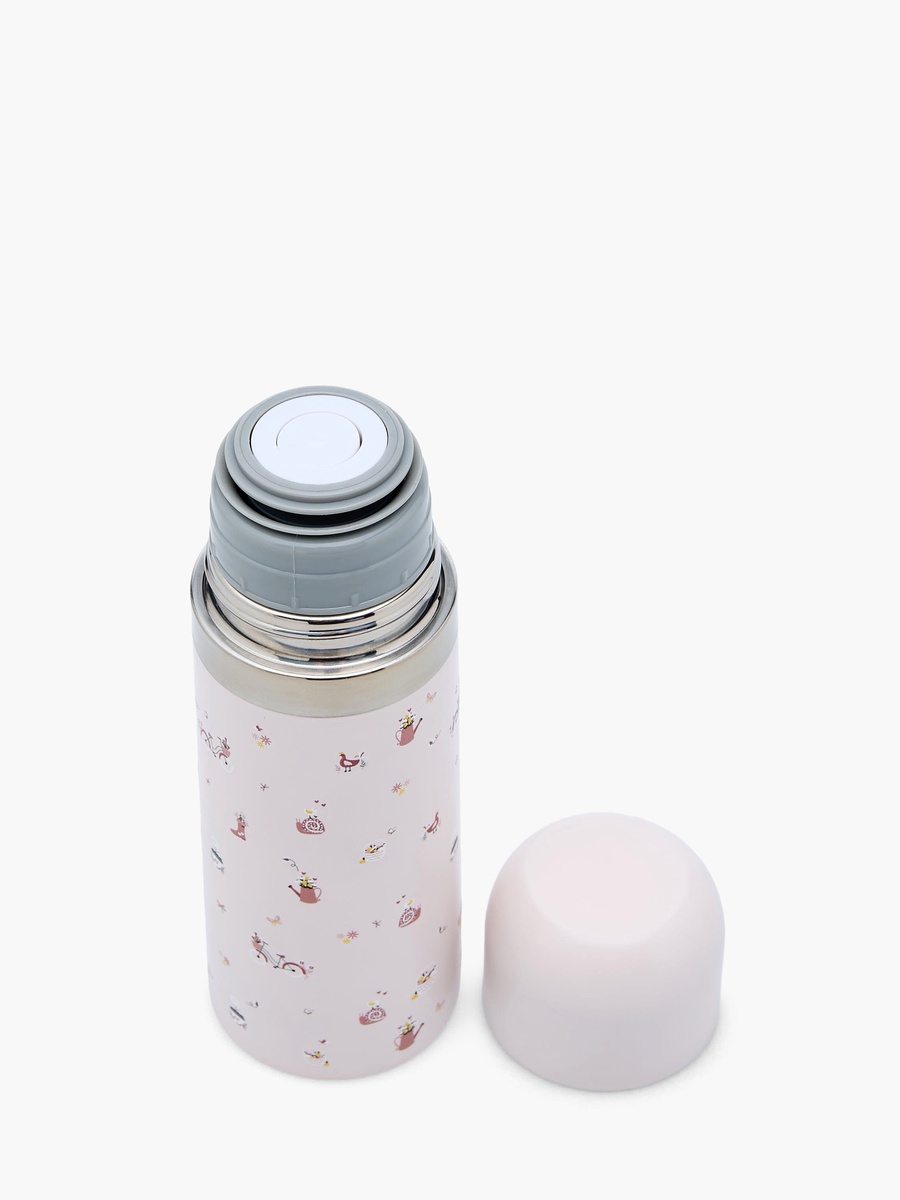 Cute Print Stainless Steel Thermos Flask with Wide Mouth and Vacuum Insulation - 350 ml