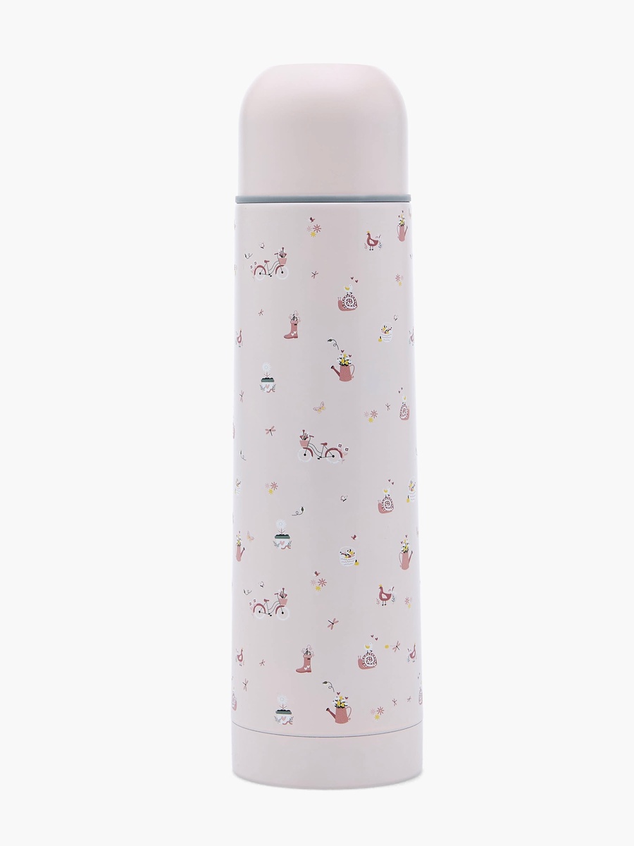 Fun Print Stainless Steel Thermos Flask with Wide Mouth and Vacuum Insulation - 750 ml