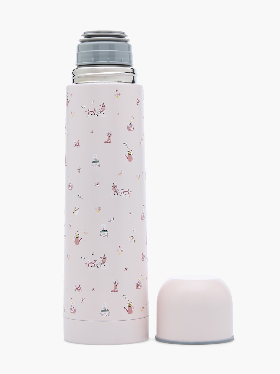 Fun Print Stainless Steel Thermos Flask with Wide Mouth and Vacuum Insulation - 750 ml