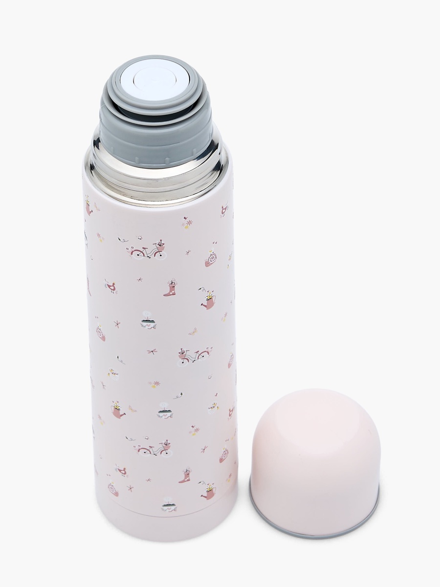 Fun Print Stainless Steel Thermos Flask with Wide Mouth and Vacuum Insulation - 750 ml