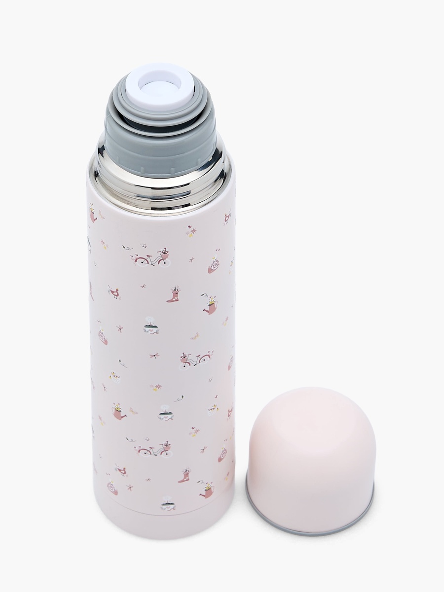 Fun Print Stainless Steel Thermos Flask with Wide Mouth and Vacuum Insulation - 750 ml
