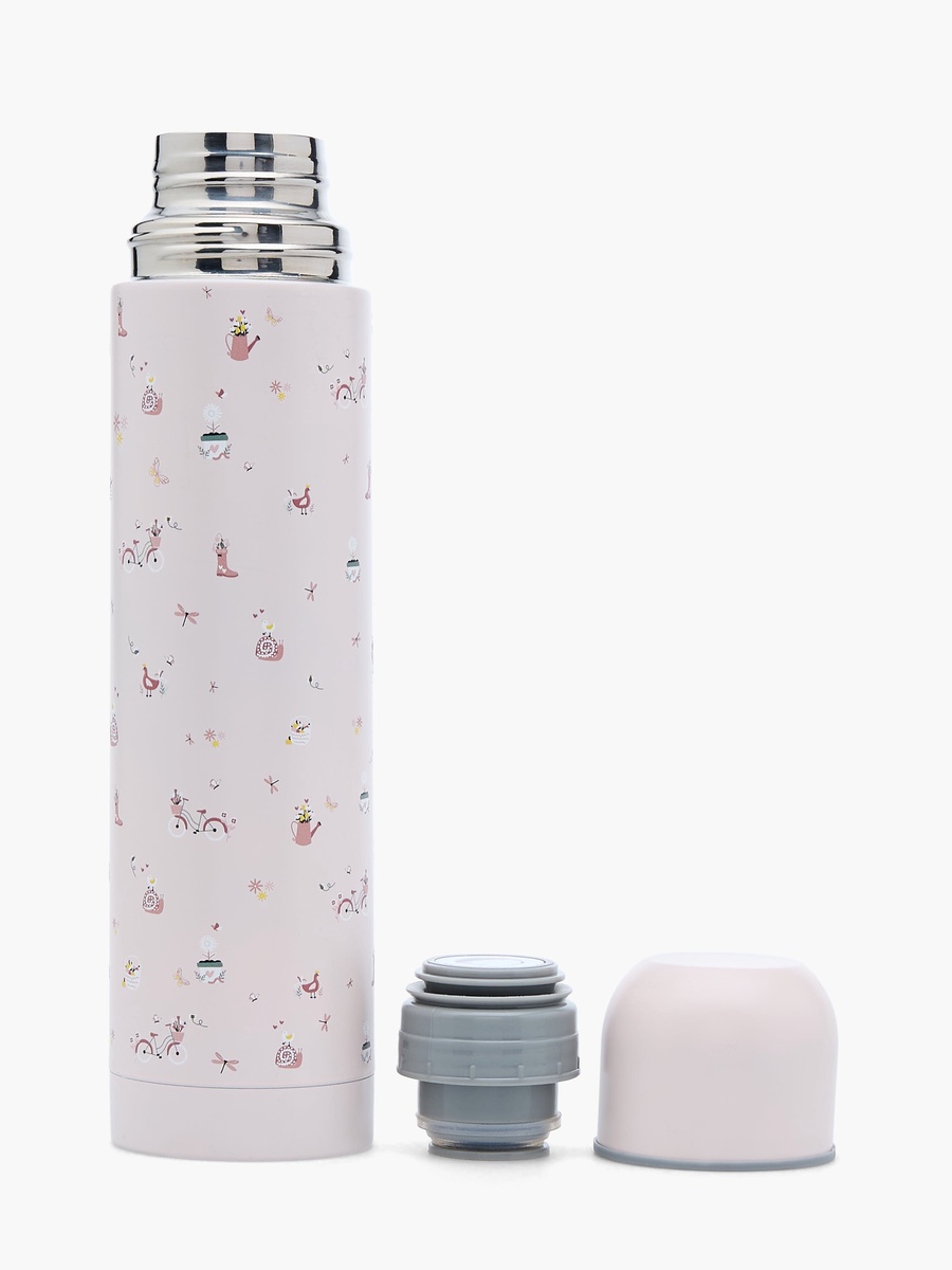 Fun Print Stainless Steel Thermos Flask with Wide Mouth and Vacuum Insulation - 750 ml