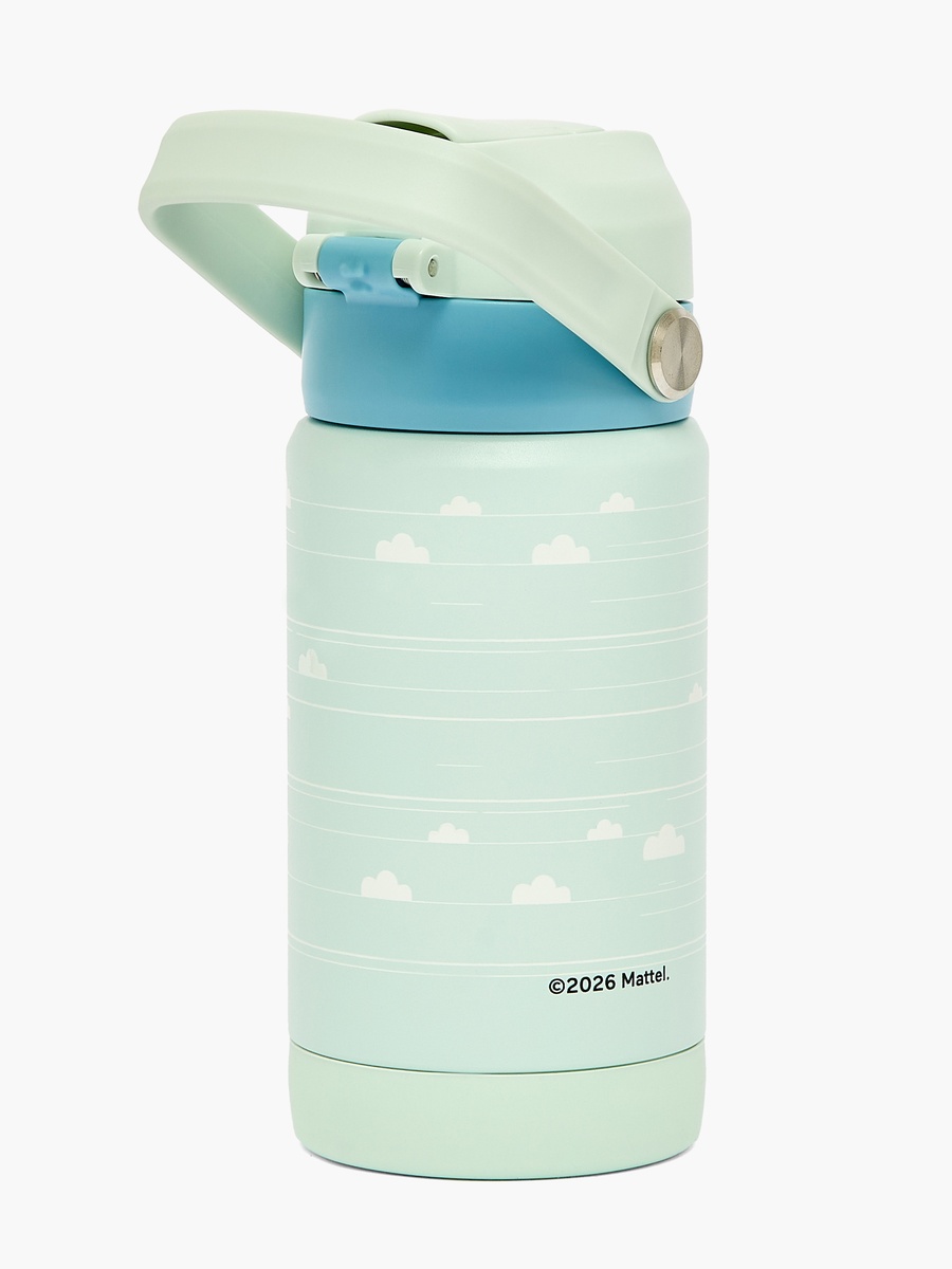 Fisher Price Lion Print Stainless Steel Water Bottle with Spout and Carry Lid