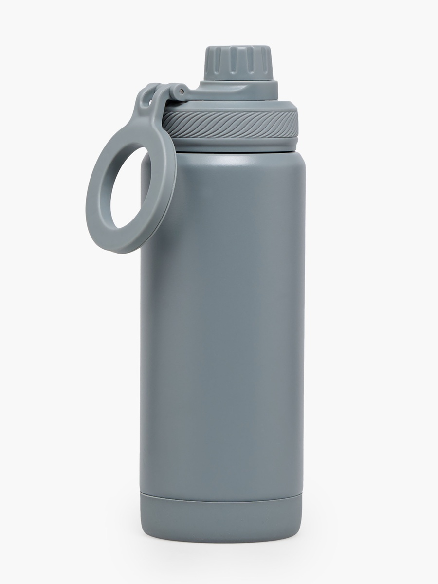Solid Stainless Steel Water Bottle with Carry Loop
