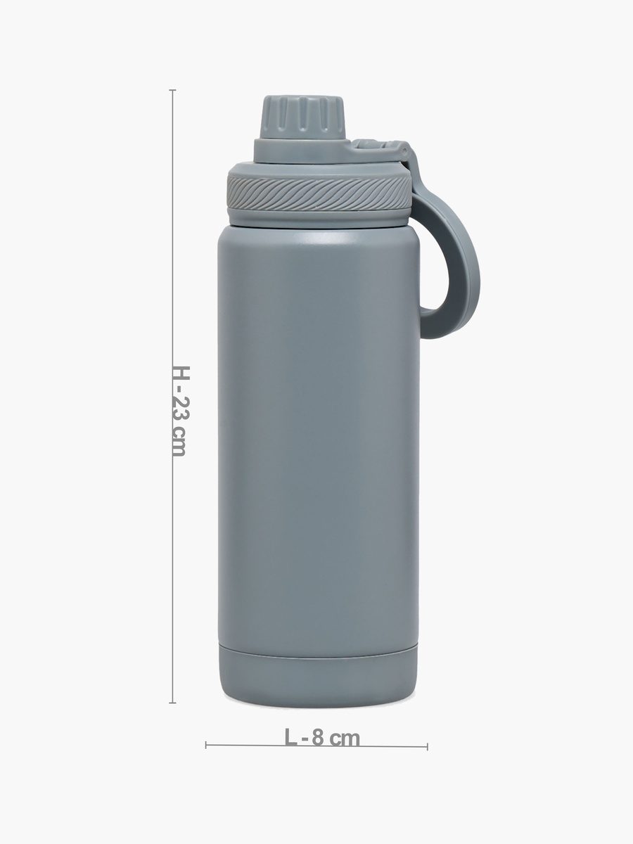Solid Stainless Steel Water Bottle with Carry Loop