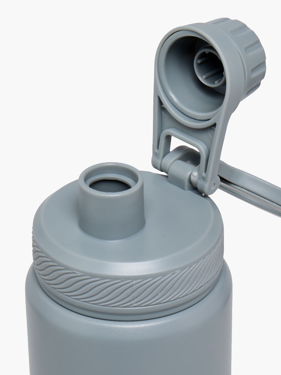 Solid Stainless Steel Water Bottle with Carry Loop