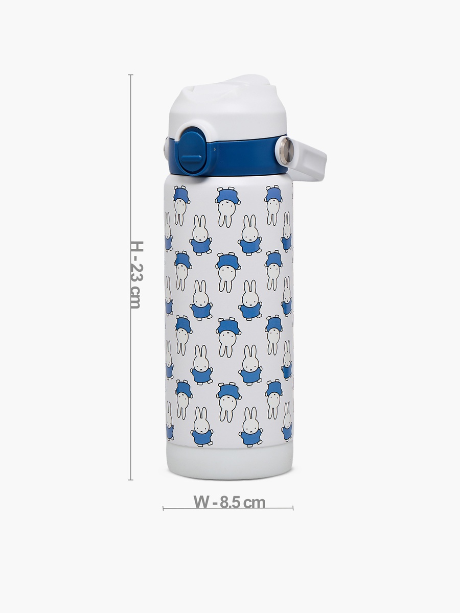 Miffy Print Stainless Steel Water Bottle with Spout and Lid