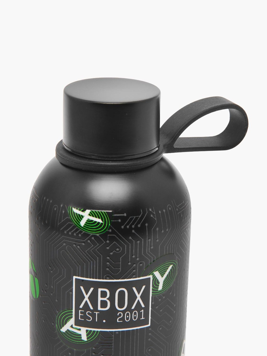 Xbox Print Stainless Steel Water Bottle with Loop Handle