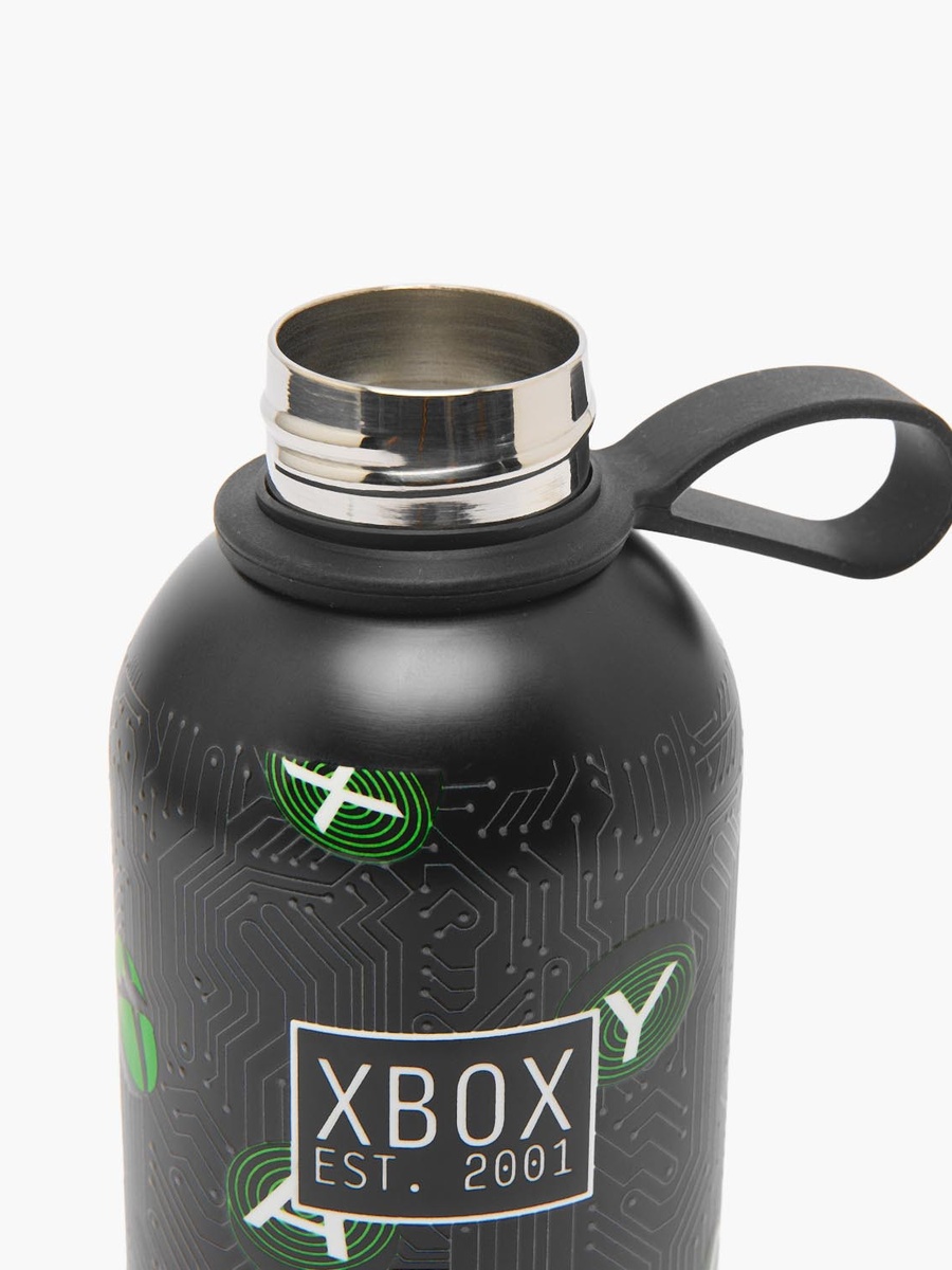 Xbox Print Stainless Steel Water Bottle with Loop Handle