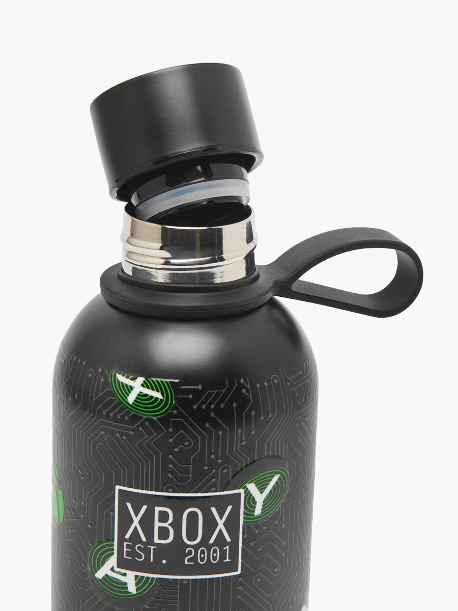 Xbox Print Stainless Steel Water Bottle with Loop Handle