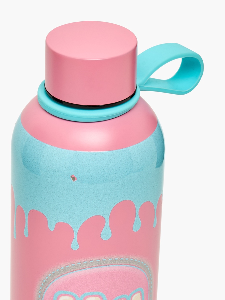 Drip Print Stainless Steel Water Bottle with Loop Handle