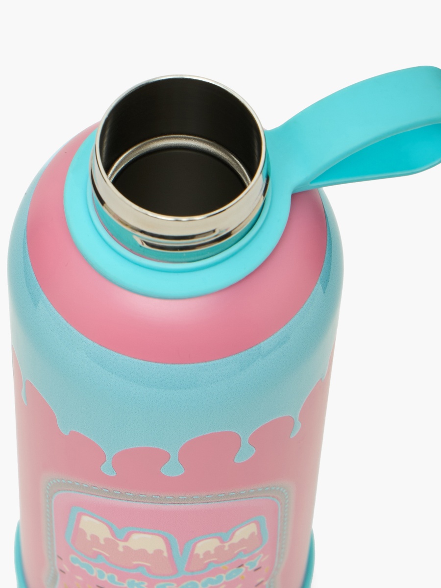 Drip Print Stainless Steel Water Bottle with Loop Handle