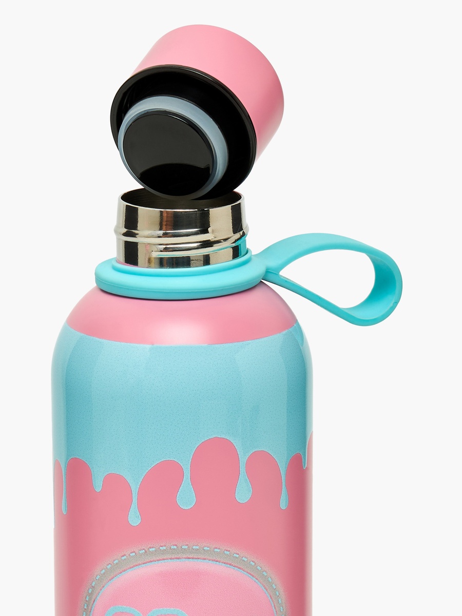 Drip Print Stainless Steel Water Bottle with Loop Handle