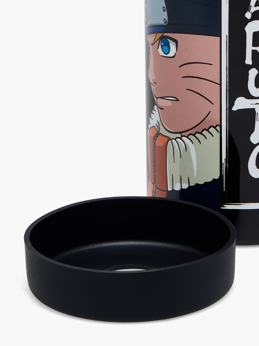Naruto Print Stainless Steel Water Bottle with Spout and Handle