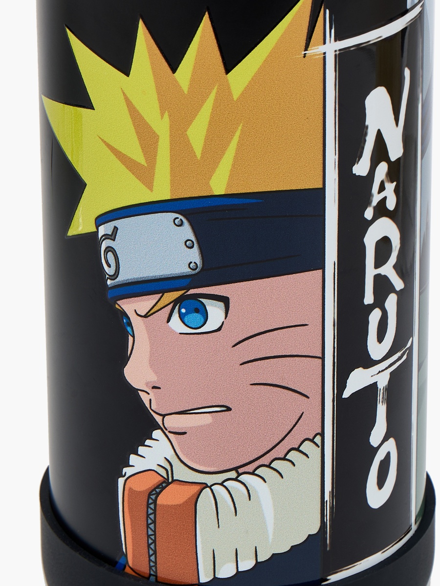Naruto Print Stainless Steel Water Bottle with Spout and Handle