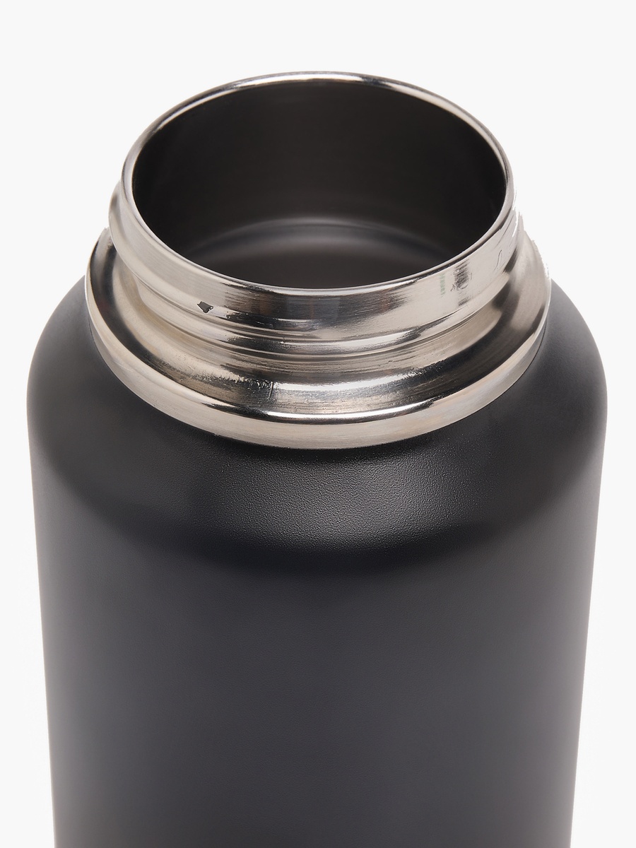 Solid Stainless Steel Water Bottle with Spout and Double Wall Insulation - 1 L