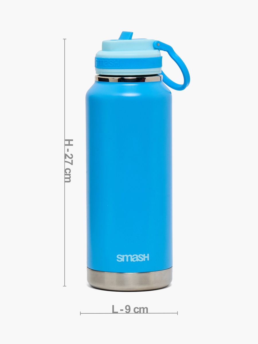 Double Wall Stainless Steel Sipper Water Bottle with Spout - 1 L