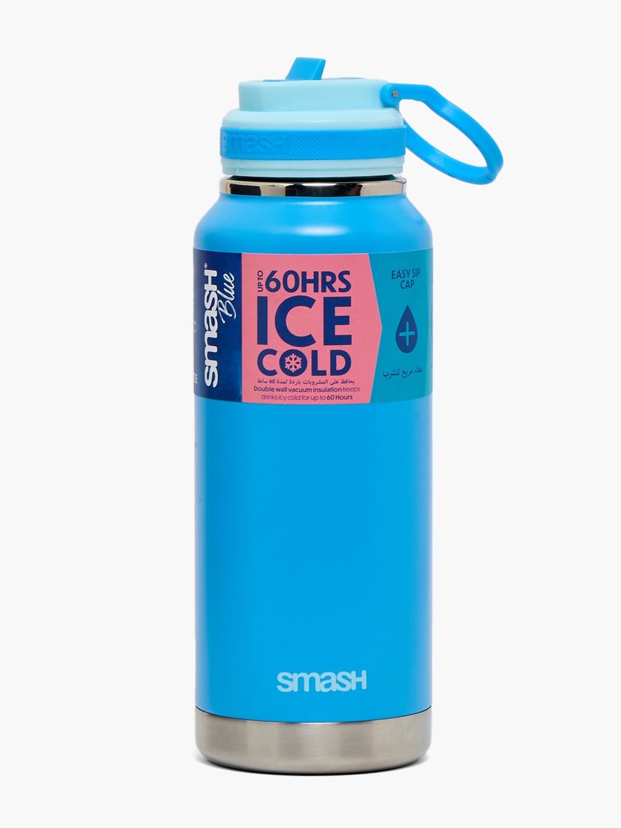 Double Wall Stainless Steel Sipper Water Bottle with Spout - 1 L