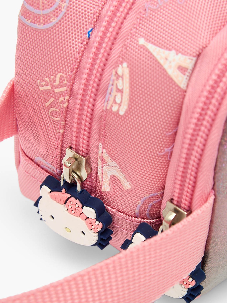 Hello Kitty Print Pencil Pouch with 2 Compartments