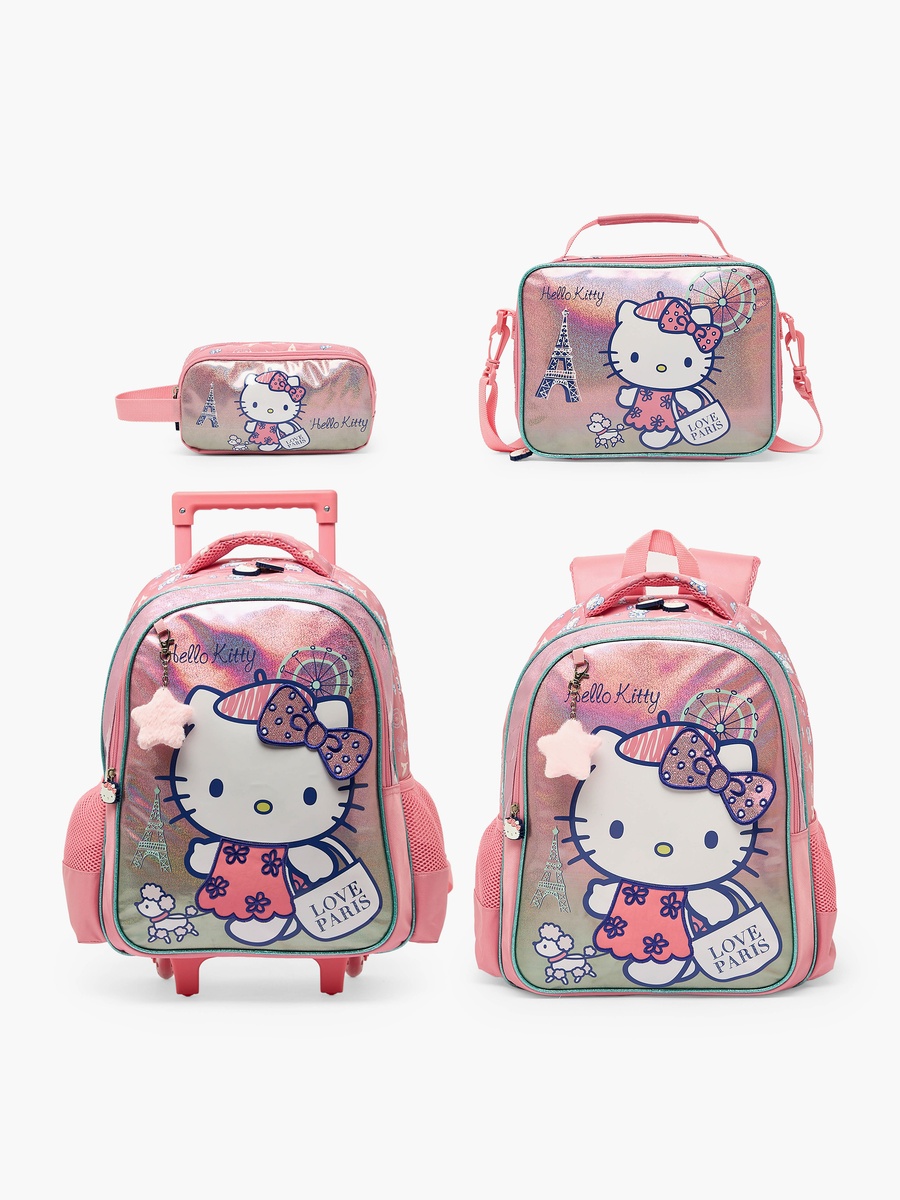 Hello Kitty Print Pencil Pouch with 2 Compartments