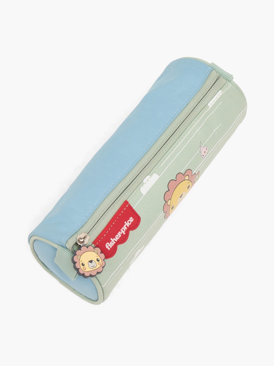 Lion Print Pencil Pouch with Zip Closure
