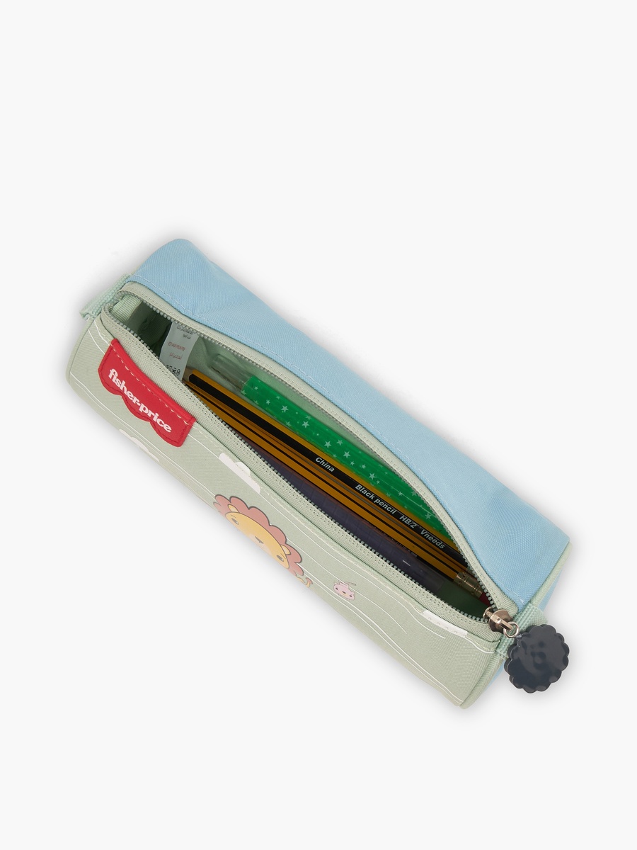 Lion Print Pencil Pouch with Zip Closure