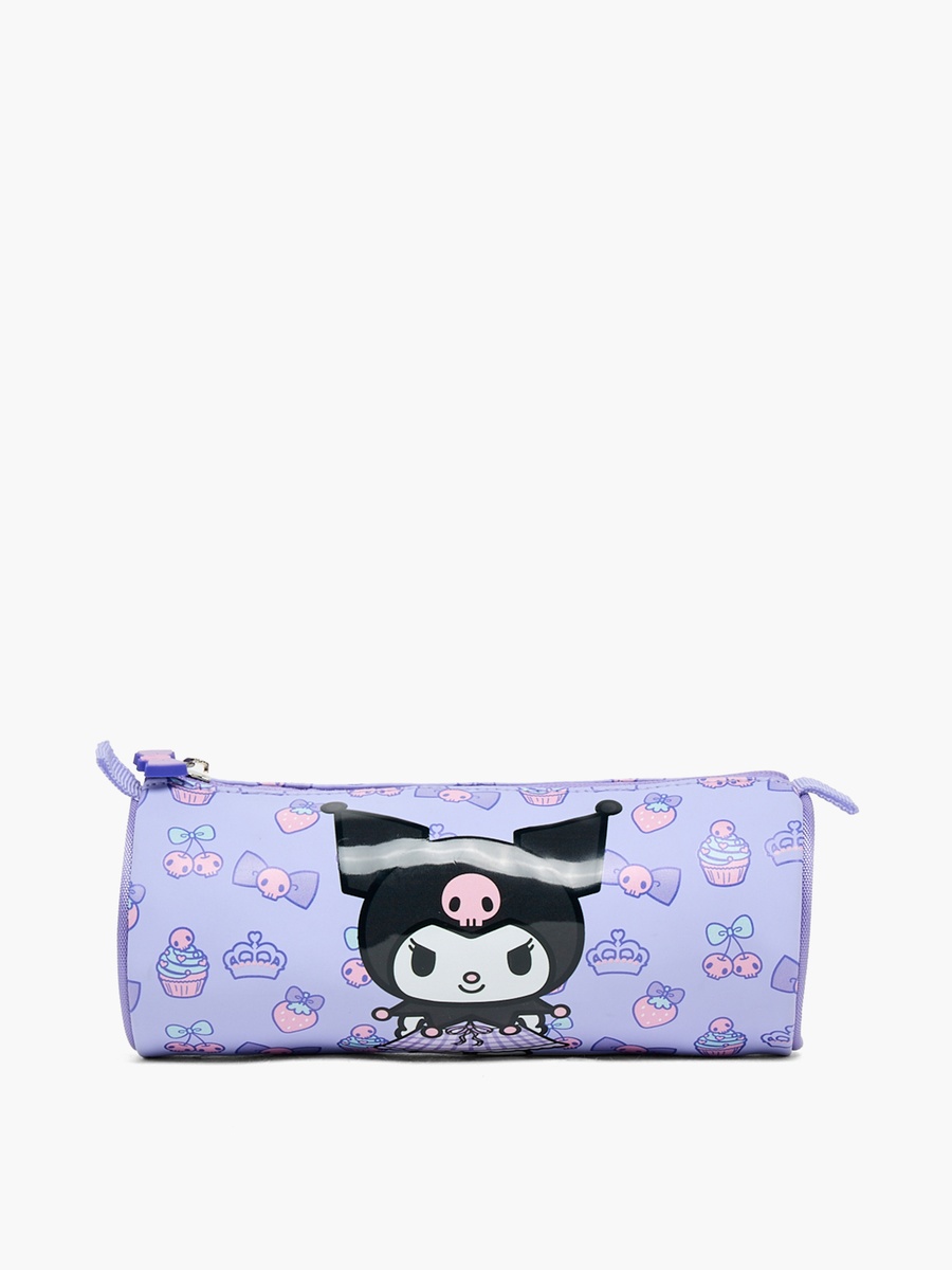 Kuromi Print Pencil Pouch with Zip Closure
