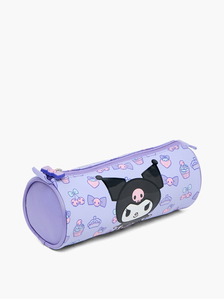 Kuromi Print Pencil Pouch with Zip Closure