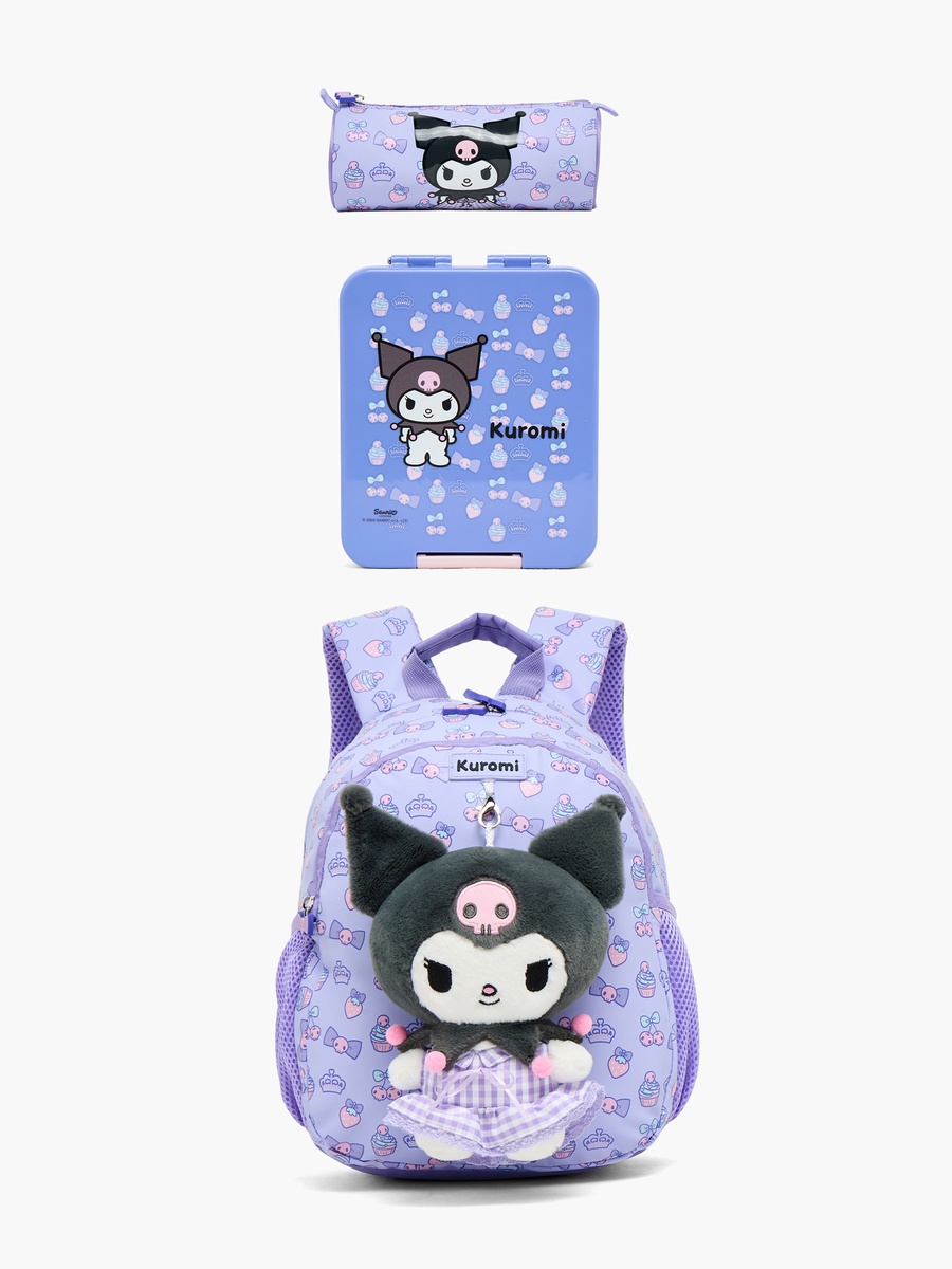 Kuromi Print Pencil Pouch with Zip Closure