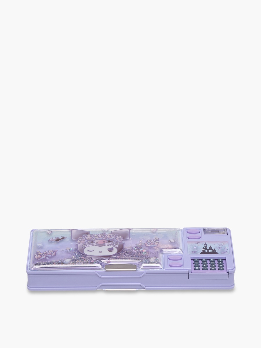 Kuromi Print Pencil Case with Magnetic Flap Closure