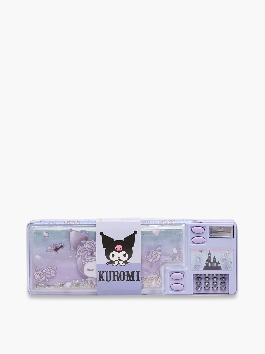 Kuromi Print Pencil Case with Magnetic Flap Closure