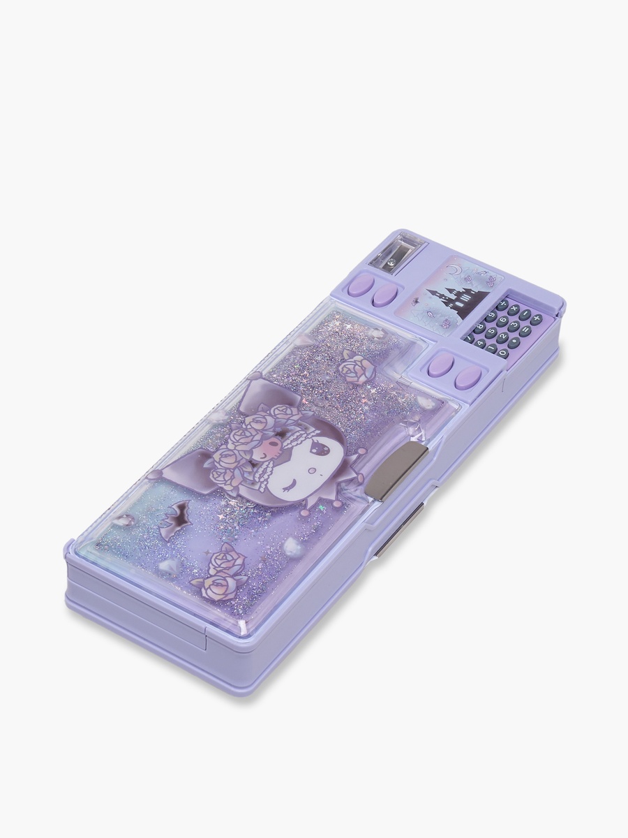 Kuromi Print Pencil Case with Magnetic Flap Closure